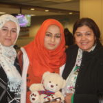 Beyan with friends at airport